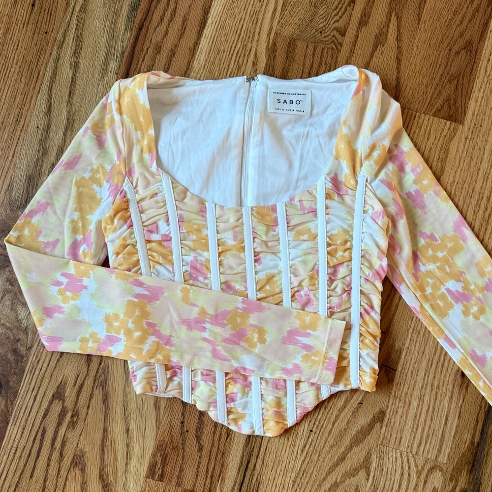 SABO Floral Corset Top •S•